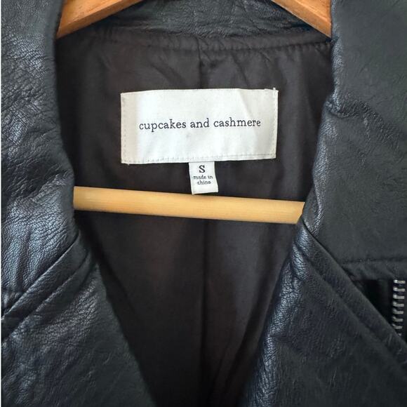 Cupcakes and Cashmere Black Leather Jacket - Picture 4 of 4
